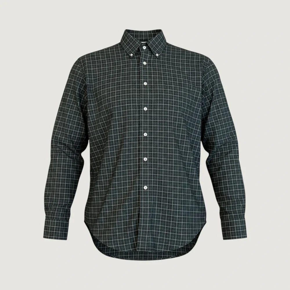 Lauren Ralph Lauren Button Down Shirt Mens 16 34/35 Green Plaid Classic Fit